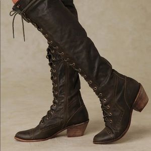 Jeffrey Campbell Joe lace up knee-high boots